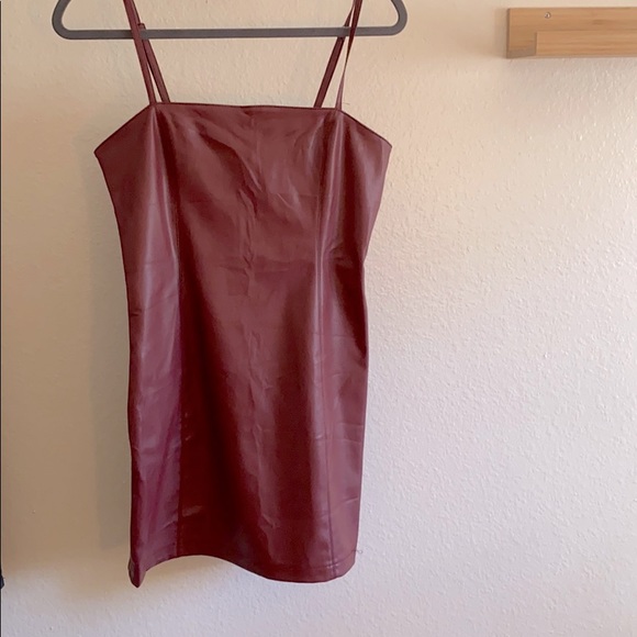 FOREVER 21 Vinyl Mini Dress - Picture 1 of 4